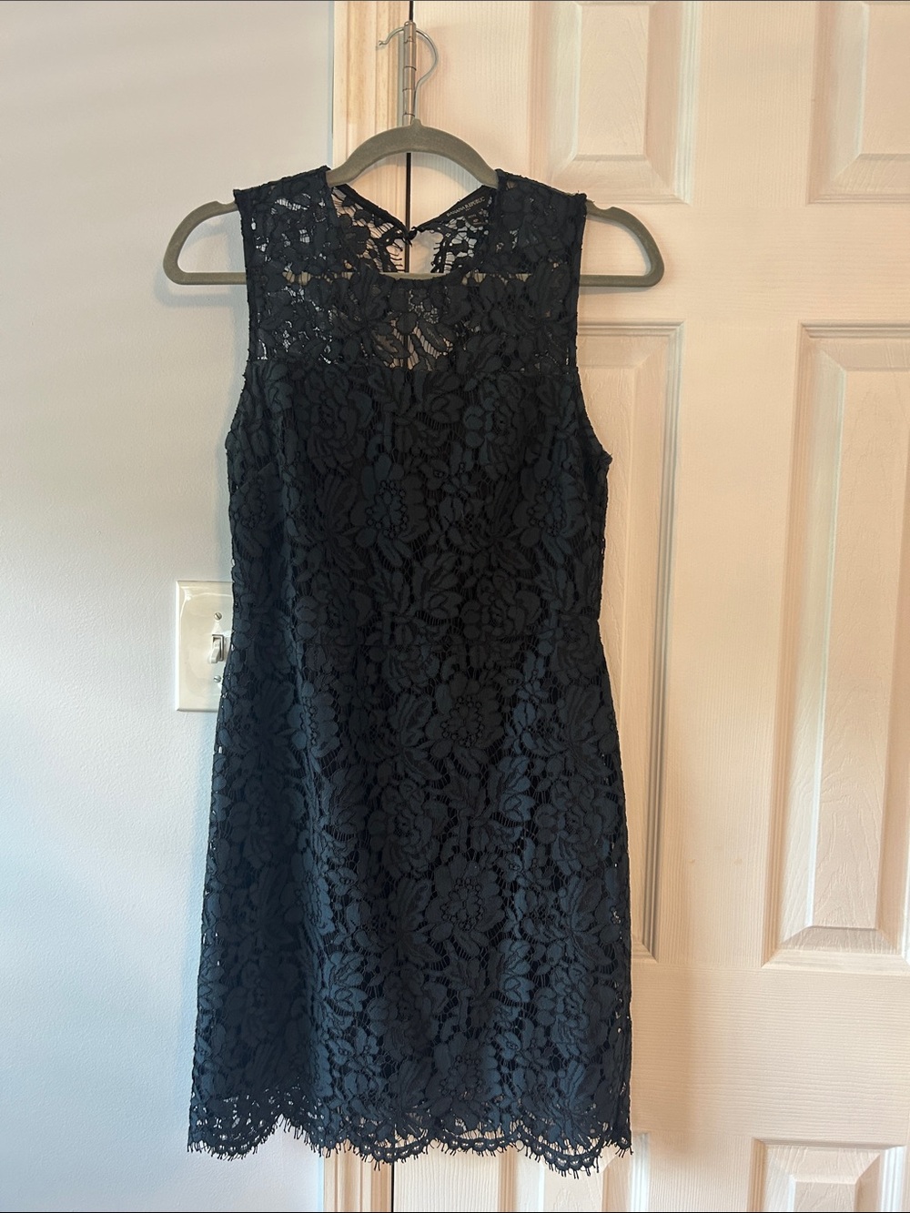 Banana Republic Black Lace Midi Dress